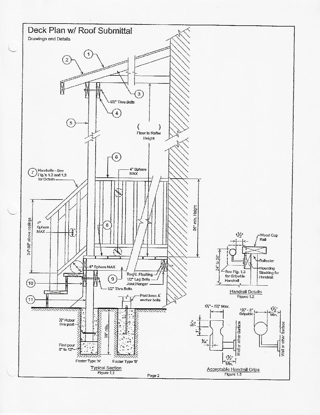 Thumbnail of the first page of 'Deck Plan w. Roof Zoning Requirements'