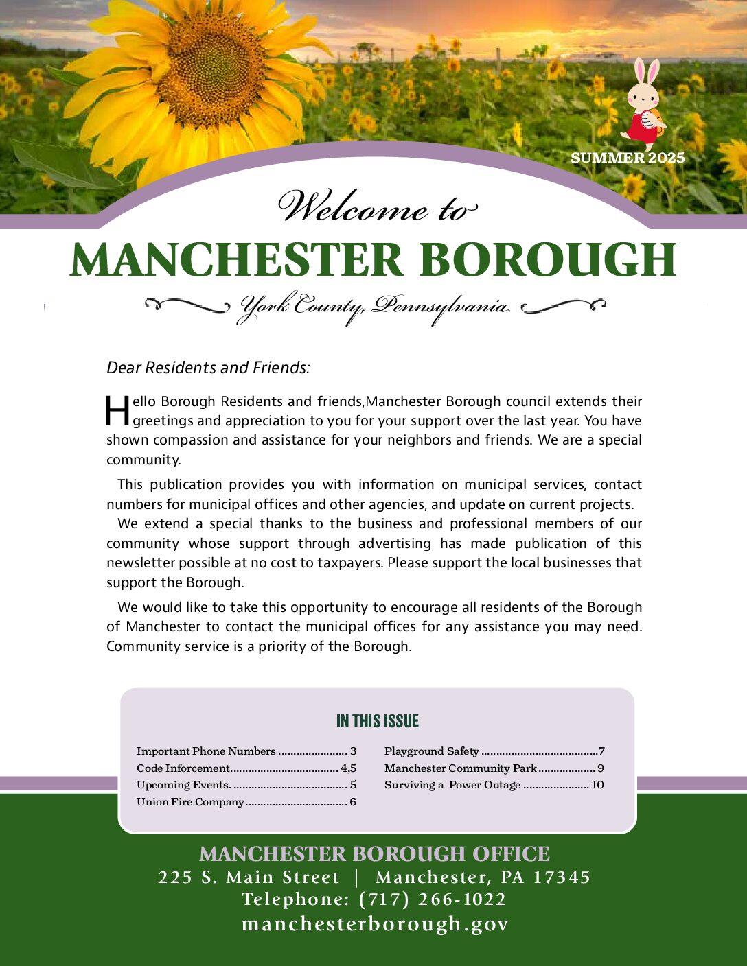 Thumbnail of the first page of 'Newsletter – Summer 2025'