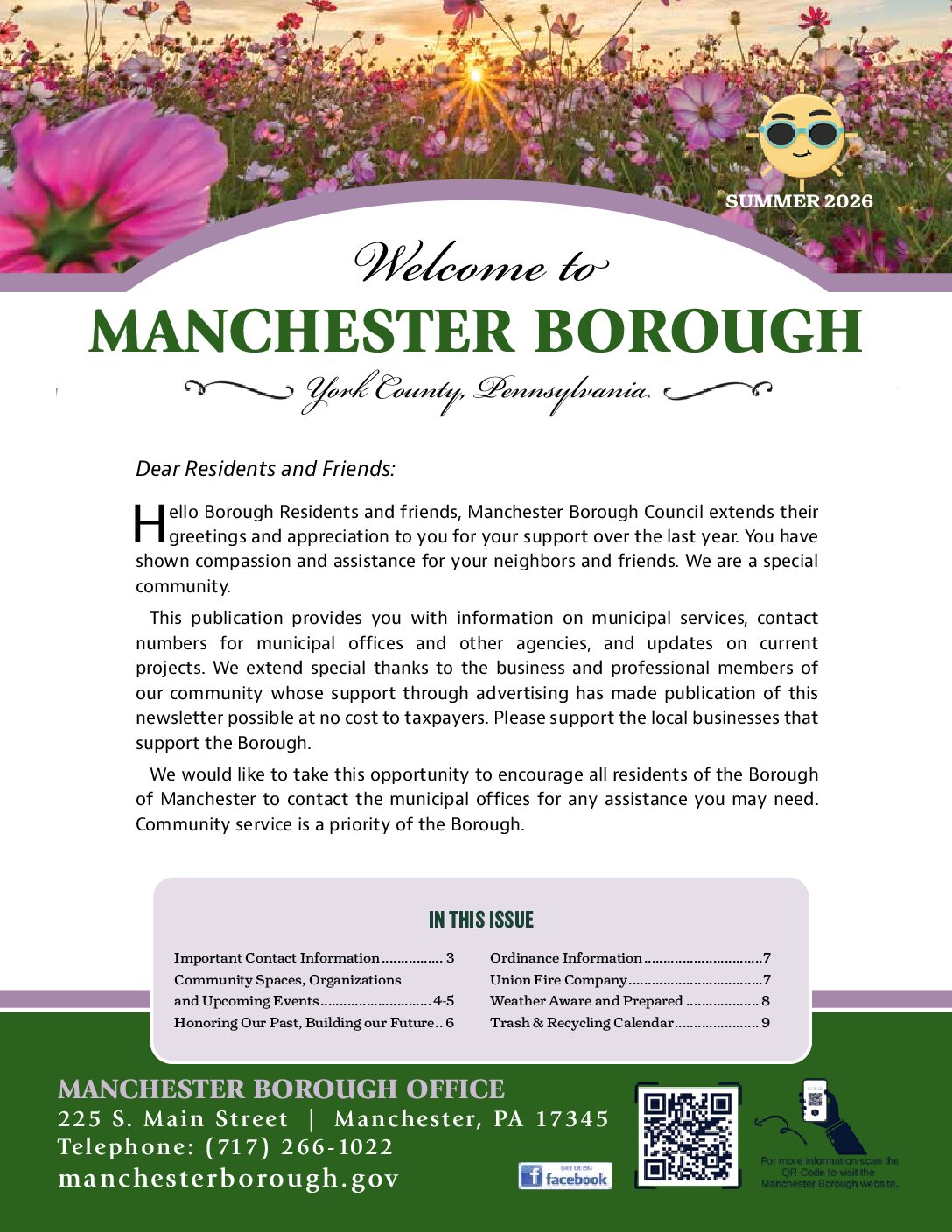 Thumbnail of the first page of 'Newsletter – Summer 2026'
